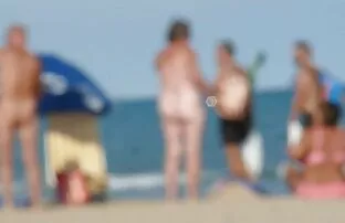 XXX 在华沙的海滩上 马性别的视频